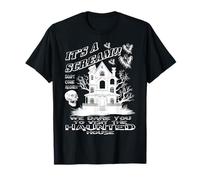 Regalo di design grafico di Halloween Haunted House It's A Scream! Maglietta