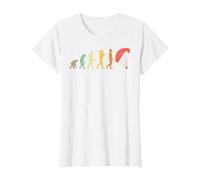 Regalo di Evoluzione del Parapendio retrò per parapendii Maglietta, Donna, Bianco, L