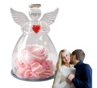 Regalo di fiori d'angelo, regalo di angelo, angelo eterno angelo statuina regalo per donne - Natale, angelo di e regalo eterno conservato per matrimonio, compleanno, D