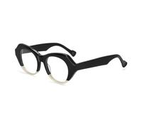 Regalo di Halloween, Montatura for occhiali da vista rotondi in acetato multicolore a forma di occhio gatto(A)