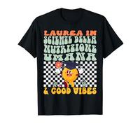 Regalo Di Laurea In Scienze Della Nutrizione Umana Retro Maglietta