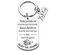 Regalo di laurea per lui o lei Portachiavi personalizzato 2025 Regalo di laurea Congratulazioni College Figlio sorella Migliore amico Buona fortuna Portachiavi prom Regalo per figlia Studenti delle