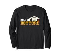 Regalo di Laurea per Uno Studente Medico Call Me Dottore Maglia a Manica