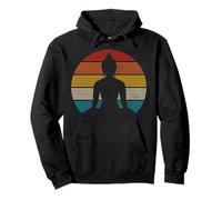 Regalo di Meditazione Yoga Spirituale Zen Buddha Buddhismo Vintage Felpa con Cappuccio