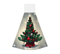 Regalo di Natale Albero Appendibile asciugamano portatile, velluto super assorbente asciugamano da cucina, asciugamano da cucina per bambini adulti bagno cucina appeso asciugamano