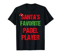 Regalo di Natale divertente del pigiama del giocatore di padel Maglietta