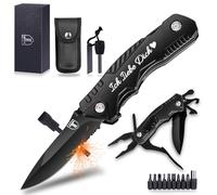 Regalo di Natale Multiutensile 21 in 1 per Uomo, Coltello Multifunzionale con Pinza e Apribottiglie, Ideale per Campeggio, Outdoor, Anniversario, Compleanno, Festa del Papà, Marito, Partner