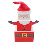 Regalo di Natale Scatole 3 Confezione Accatastate Babbo con Cappello E Bracci