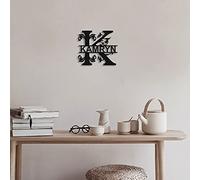 Regalo di nozze personalizzato con monogramma in metallo. Segno di nome di famiglia. Segno di nome all'aperto. Anniversario. Segno del cognome. Segno di metallo. Porta d'ingresso