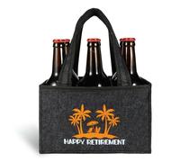 Regalo di pensionamento da uomo borsa birra, pensionato pensione regalo uomo, pensione regalo pensione pensione, regalo di birra per uomini, regali da uomo, regali divertenti, 6 portabottiglie