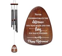 Regalo di pensionamento per uomo donna, non sottovalutare mai la differenza che hai fatto campanelli a vento, regalo di apprezzamento per collega, collega addio che lascia regali