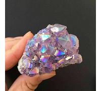 Regalo di plagioclasio grezzo di cristallo di quarzo naturale di angelo arcobaleno Halo di ametista pazza decorazione della stanza (Size : 800-850g)