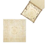 Regalo di Puzzle in Legno per Mamma - 12 Motivi Per cui Ti Amo, Puzzle Personalizzati con Scatola Conservazione in Legno per Festa della Mamma, Compleanno e Ringraziamenti