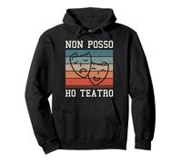 Regalo di recitazione per un attore di teatro Felpa con Cappuccio Nero Unisex Adulto S
