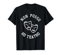 Regalo di recitazione per un attore di teatro - Maglietta Teatrale Nero - Taglia S - Unisex Adulti