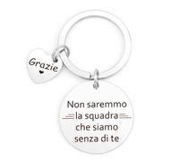 Regalo di Ringraziamento Per Capo Collega Allenatore Portachiavi Boss Colleghe Amicizia Portachiavi Regalo per Collega Portachiave Regalo Collega Donna Uomo Regali di Compleanno Natale Pensionamento