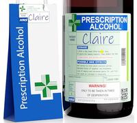 Regalo di ringraziamento per insegnante divertente regalo per lei prescrizione alcol vino etichetta e borsa per bottiglia regalo per lui regalo per fidanzata borsa vino rosso regali di prosecco regali