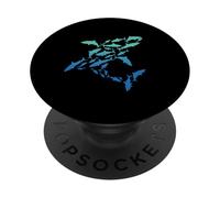 Regalo di squali Biologia marina Squalo subacqueo PopSockets PopGrip Adesivo