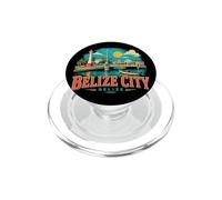 Regalo di viaggio vintage a Belize City PopSockets PopGrip per MagSafe