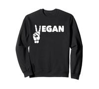 Regalo dietetico a base biologica vegetale con segno di pace vegano Felpa