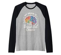 Regalo differente di accettazione dell'autismo di ADHD dell'orgoglio neurodivergente Maglia con Maniche Raglan