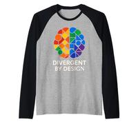 Regalo differente di accettazione dell'autismo di ADHD dell'orgoglio neurodivergente Maglia con Maniche Raglan
