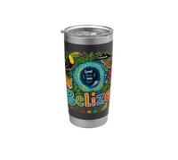 Regalo disegnato a mano del punto di riferimento del souvenir di viaggio del Belize Bicchiere termico in acciaio inox doppia parete