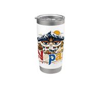 Regalo disegnato a mano del punto di riferimento del souvenir di viaggio del Nepal Bicchiere termico in acciaio inox doppia parete