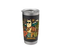 Regalo disegnato a mano del punto di riferimento del souvenir di viaggio del Perù Bicchiere termico in acciaio inox doppia parete