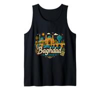 Regalo Disegnato a Mano di Baghdad Iraq Souvenir di Viaggio Canotta