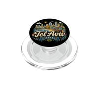 Regalo disegnato a mano di Tel Aviv Israele Viaggio Souvenir Landmark PopSockets PopGrip per MagSafe
