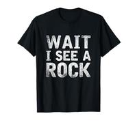 Regalo Divertente Aspetta Vedo Una Roccia Geologia Maglietta