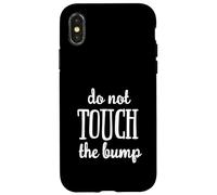 Regalo divertente con scritta "Do Not Touch The Baby Bump" Custodia per iPhone X/XS