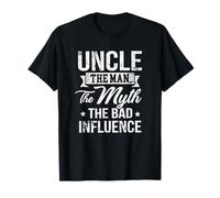 Regalo divertente con scritta "Uncle The Bad Influence" Maglietta
