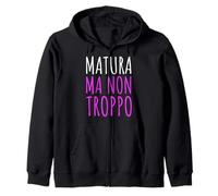 Regalo Divertente Maturità Matura Ma Non Troppo Studente Felpa con Cappuccio
