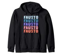 Regalo Divertente Nome Fausto Personalizzato Nome Felpa con Cappuccio