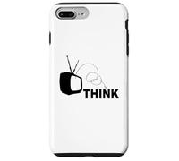 regalo divertente pensare fuori dalla scatola idiota tv media televisione Custodia per iPhone 7 Plus/8 Plus