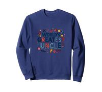 Regalo Divertente per celebrare Lo Zio più Grande del Mondo Felpa, Unisex per Adulti, Navy, M