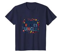 Regalo Divertente per celebrare Lo Zio più Grande del Mondo Maglietta, Bambini, Navy, 6 Anni