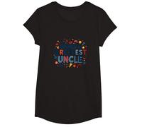 Regalo Divertente per celebrare Lo Zio più Grande del Mondo Maglietta, Ragazze, Nero, XS