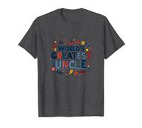Regalo Divertente per celebrare Lo Zio più Grande del Mondo Maglietta, Uomo, Grigio Scuro, M