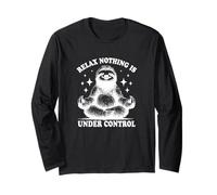 Regalo divertente per gli amanti del bradipo Relax Nothing Is Under Control Maglia a Manica