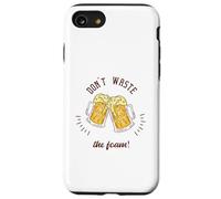 Regalo divertente per gli amanti della birra con scritta "Don't Waste The Foam!" Custodia per iPhone SE (2020) / 7 / 8