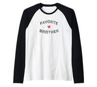 Regalo divertente per i fratelli preferiti da sorella Maglia con Maniche Raglan
