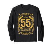 Regalo Divertente per Il 55° Compleanno di Uomini e Donne costruito 55 Anni Fa Maglia a Manica