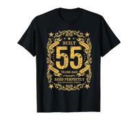 Regalo Divertente per Il 55° Compleanno di Uomini e Donne costruito 55 Anni Fa Maglietta con Stampa Grafica Economica, Uomo, Nero, XL