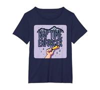 Regalo Divertente per Insegnanti, per pisolini Maglietta, Donna Plus-Size, Navy, 1X