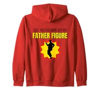 Regalo Divertente per scherzare con la Figura di Mio Padre I See You Checking out My Father Felpa con Cappuccio