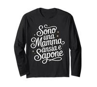 Regalo divertente, Sono una mamma ansia e sapone Maglia a Manica