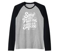 Regalo Divertente, Sono Una Mamma ansia e Sapone Maglia con Maniche Raglan